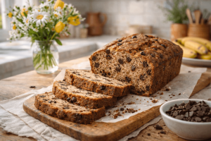 Recept na vláčny banánový chlebíček s čokoládou od JANKA