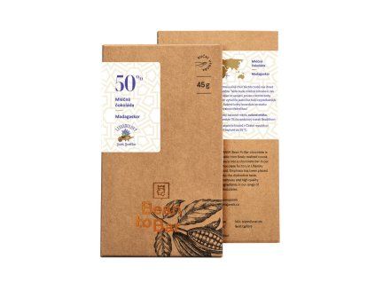 50% Bean to bar mléčná čokoláda – Madagaskar s levandulí
