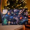 advent nebe radost kalendar 25 cokolada poteseni tradice vesmir octomilky vyborna mlecna horka bila mikulas adventni cokoladovy QR chytry telefon cokoladovna janek